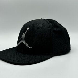 Youth Jordan Snapback Hat Black Size 4/7